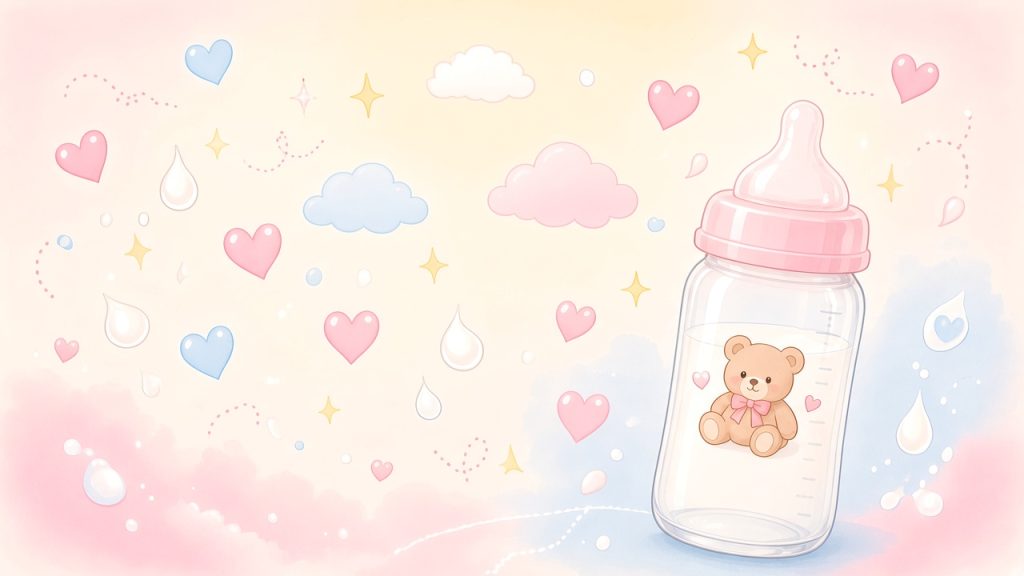 哺乳瓶のイラスト